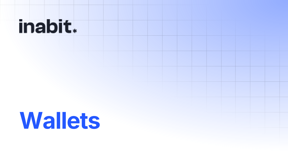 Wallets | API Reference | inabit API Docs